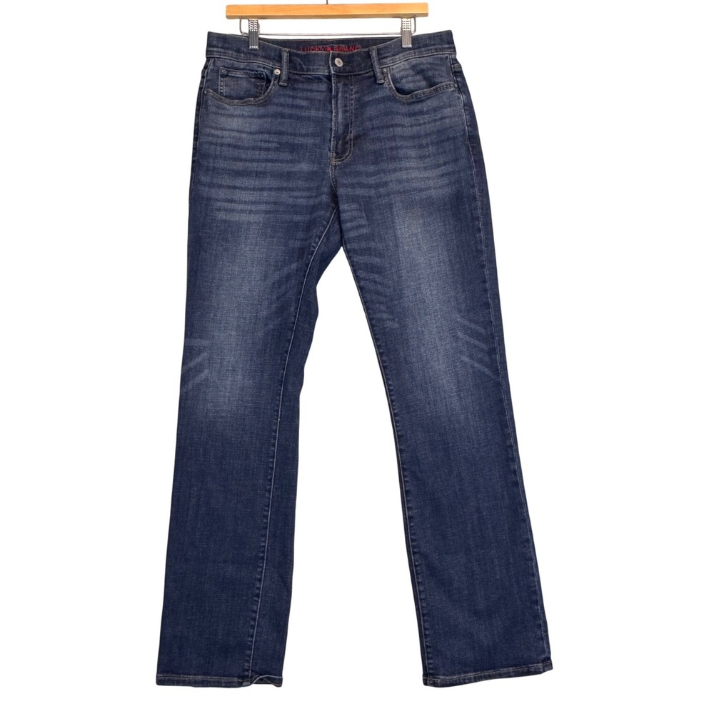 Lucky Brand Easy Rider Boot Jeans Mens 32x34 Medium Wash Blue Bootcut Denim